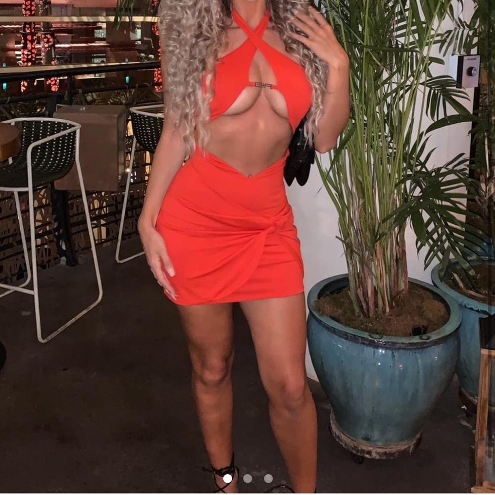 I Am Gia red mini dress 
Cosmo dress